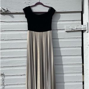 Holiday dress by Donna Morgan.